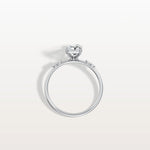 1CT Radiant Cut Lab Diamond Engagement Ring in 14K Solid Gold/Platinum - Rings