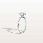 1CT Radiant Cut Lab Diamond Engagement Ring in 14K Solid Gold/Platinum - Rings