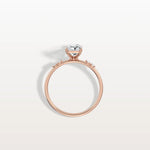1CT Radiant Cut Lab Diamond Engagement Ring in 14K Solid Gold/Platinum - Rings