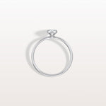 Minimalist Lab Diamond Bezel Solitaire Ring In 14K Solid Gold/Platinum - Rings