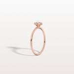 Minimalist Lab Diamond Bezel Solitaire Ring In 14K Solid Gold/Platinum - Rings