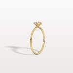 Minimalist Lab Diamond Bezel Solitaire Ring In 14K Solid Gold/Platinum - Rings