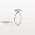 2CT Solitaire Bezel Set Lab Diamond Engagement Ring In 14K Solid Gold/Platinum - Rings