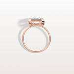 2CT Solitaire Bezel Set Lab Diamond Engagement Ring In 14K Solid Gold/Platinum - Rings