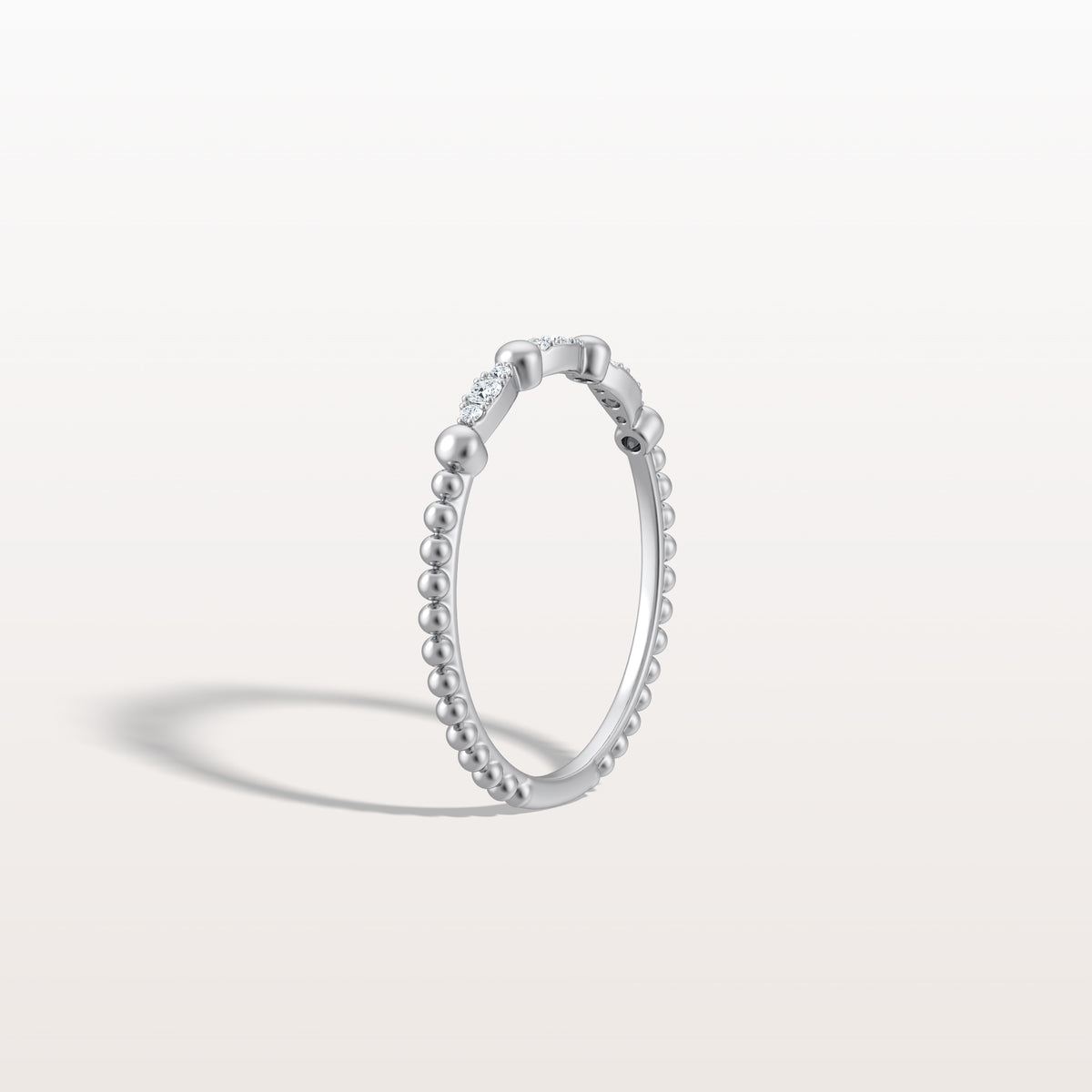 Lab Diamond Milgrain Stackable Anniversary Ring - Rings