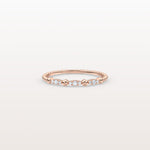 Lab Diamond Milgrain Stackable Anniversary Ring - Rings