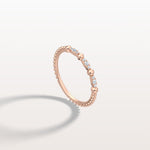 Lab Diamond Milgrain Stackable Anniversary Ring - Rings