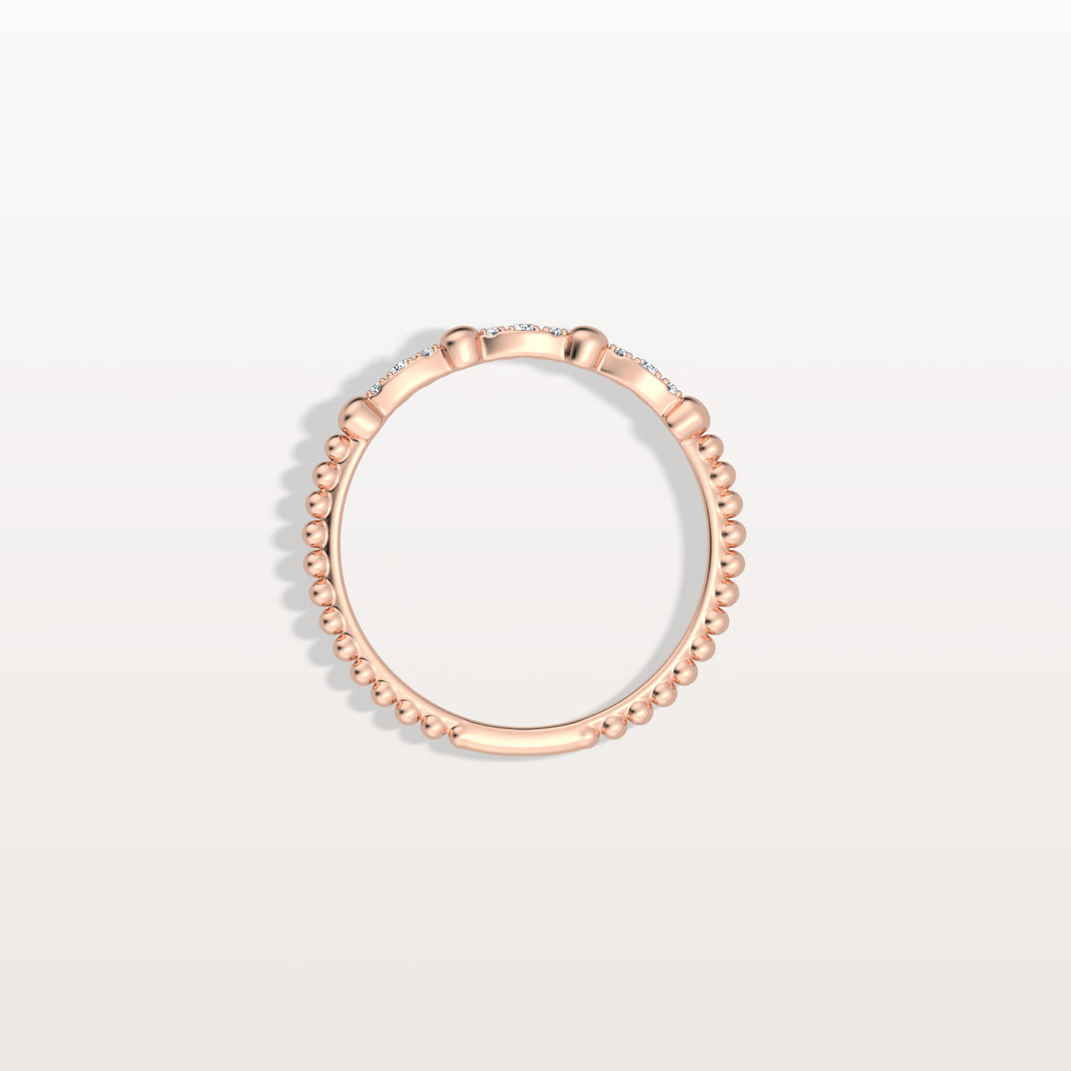 Lab Diamond Milgrain Stackable Anniversary Ring - Rings