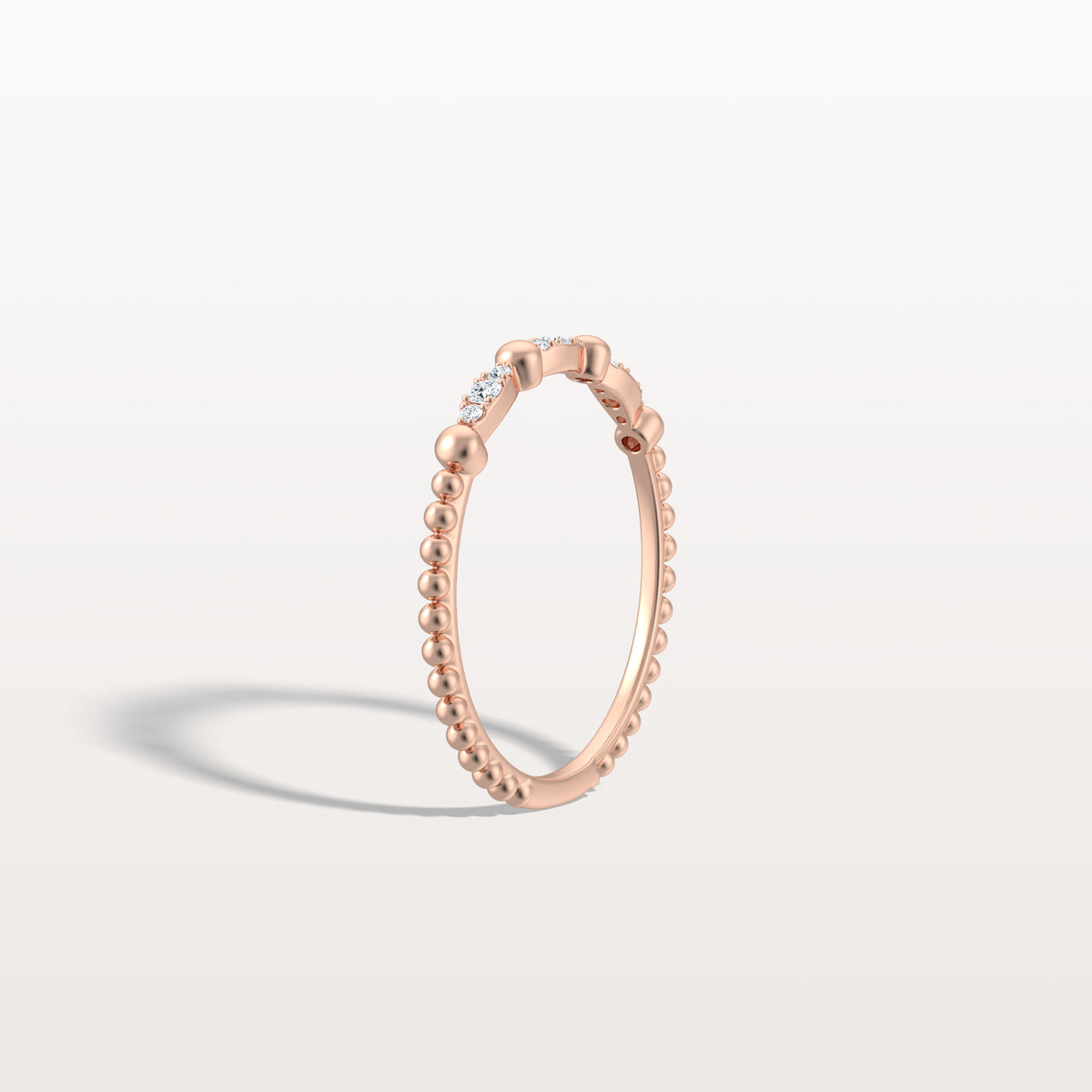Lab Diamond Milgrain Stackable Anniversary Ring - Rings