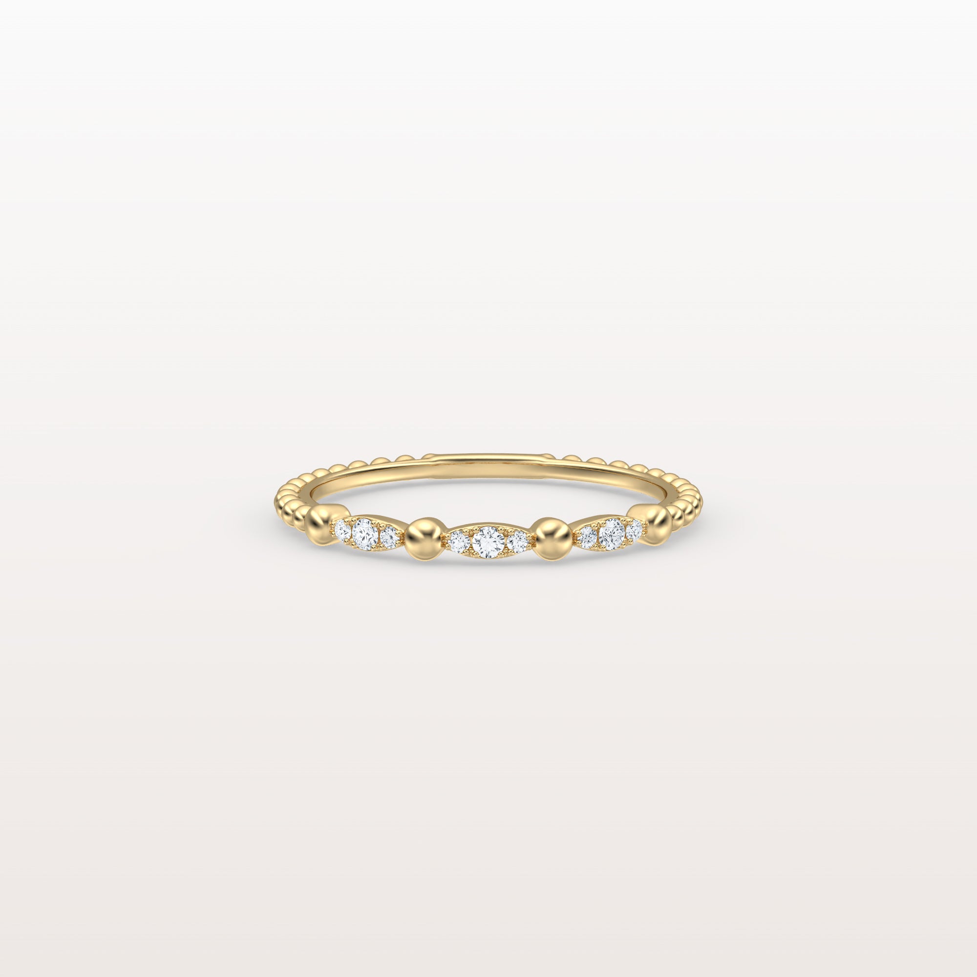 Lab Diamond Milgrain Stackable Anniversary Ring - Rings