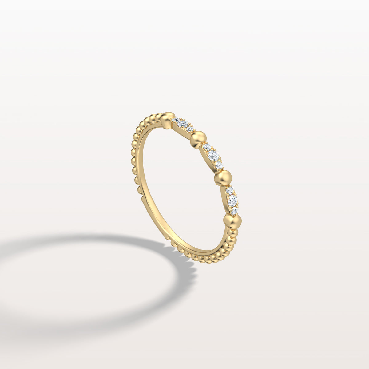 Lab Diamond Milgrain Stackable Anniversary Ring - Rings
