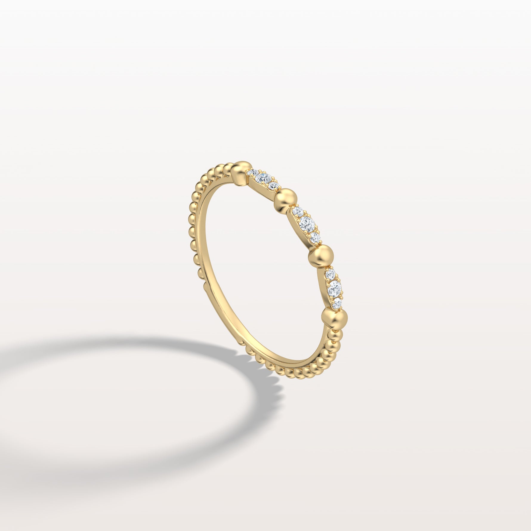 Lab Diamond Milgrain Stackable Anniversary Ring - Rings