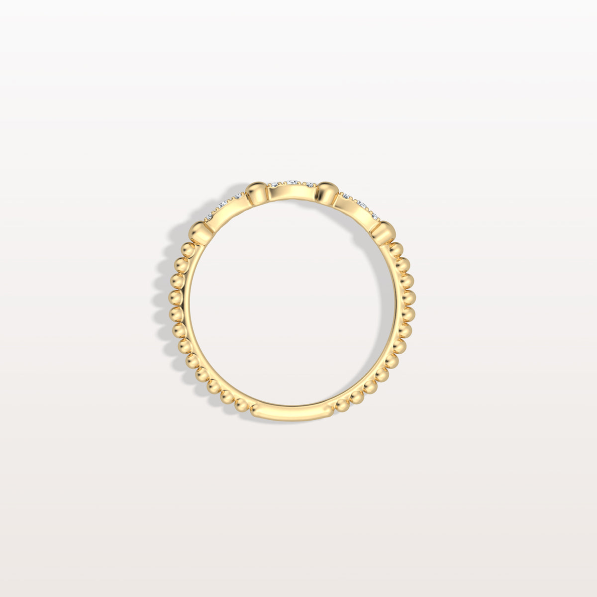 Lab Diamond Milgrain Stackable Anniversary Ring - Rings