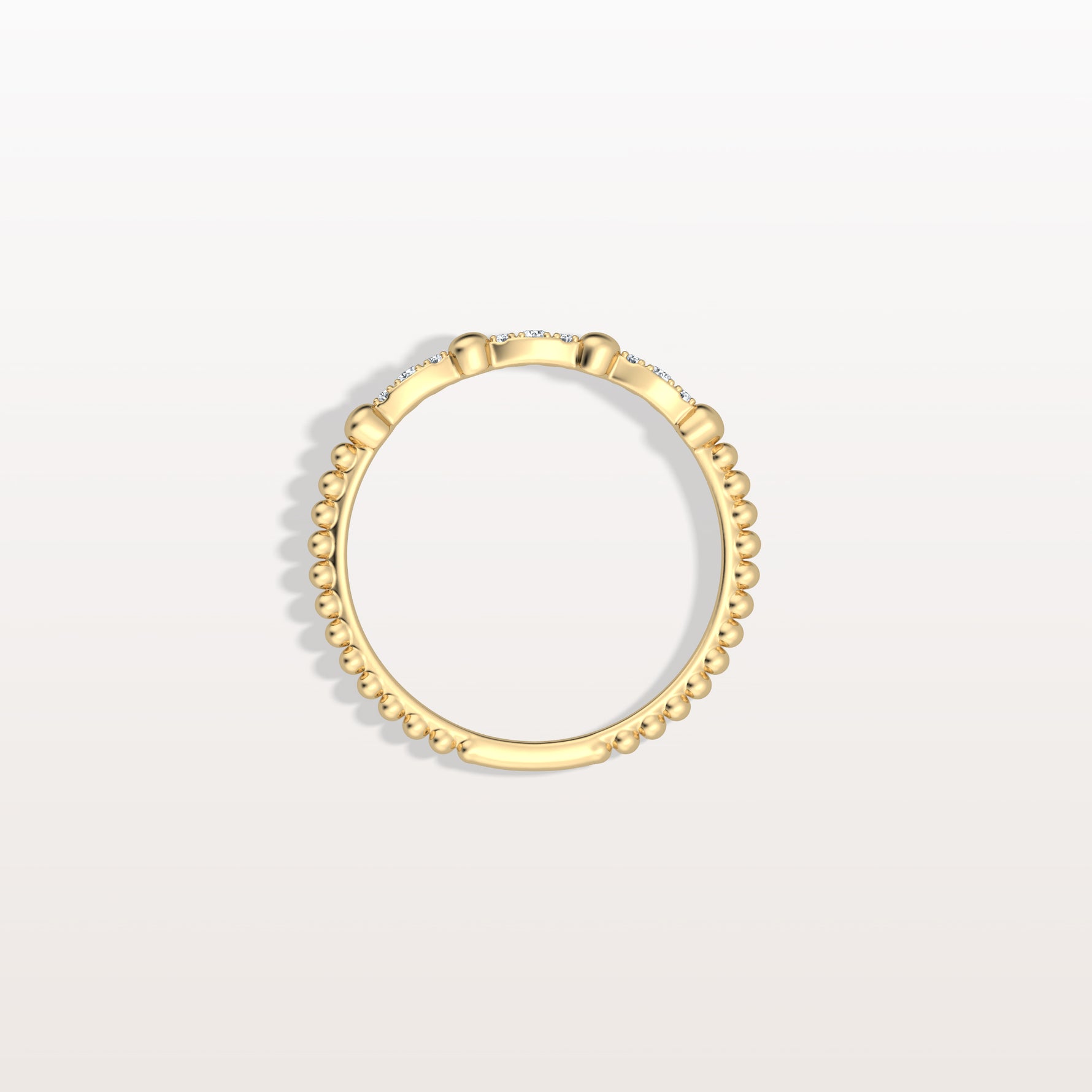Lab Diamond Milgrain Stackable Anniversary Ring - Rings