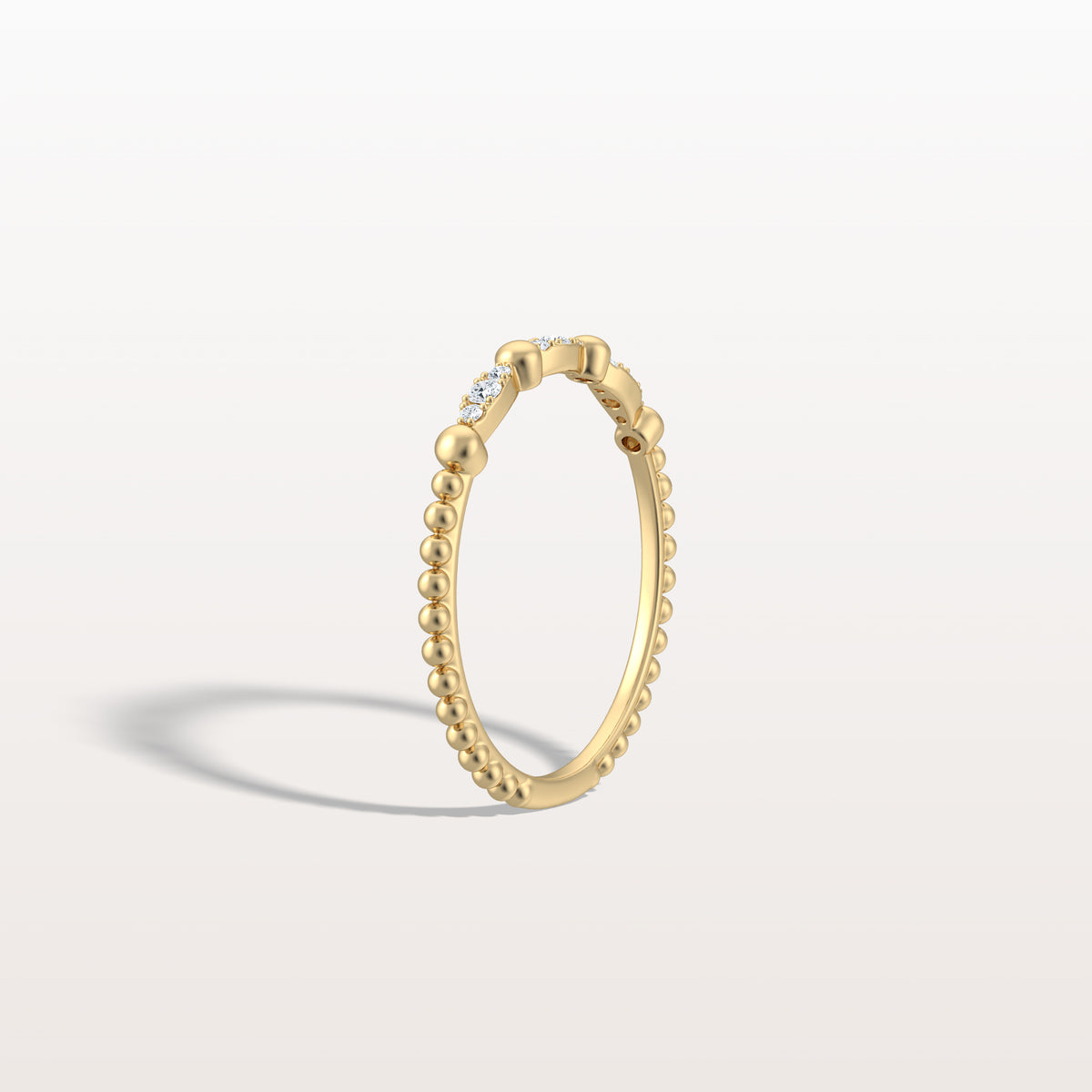 Lab Diamond Milgrain Stackable Anniversary Ring - Rings