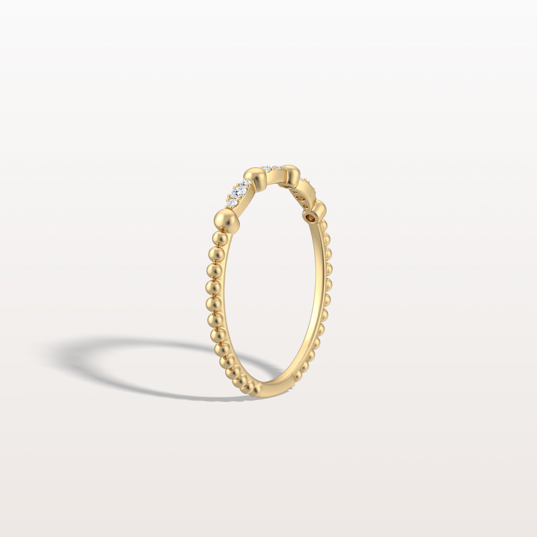 Lab Diamond Milgrain Stackable Anniversary Ring - Rings
