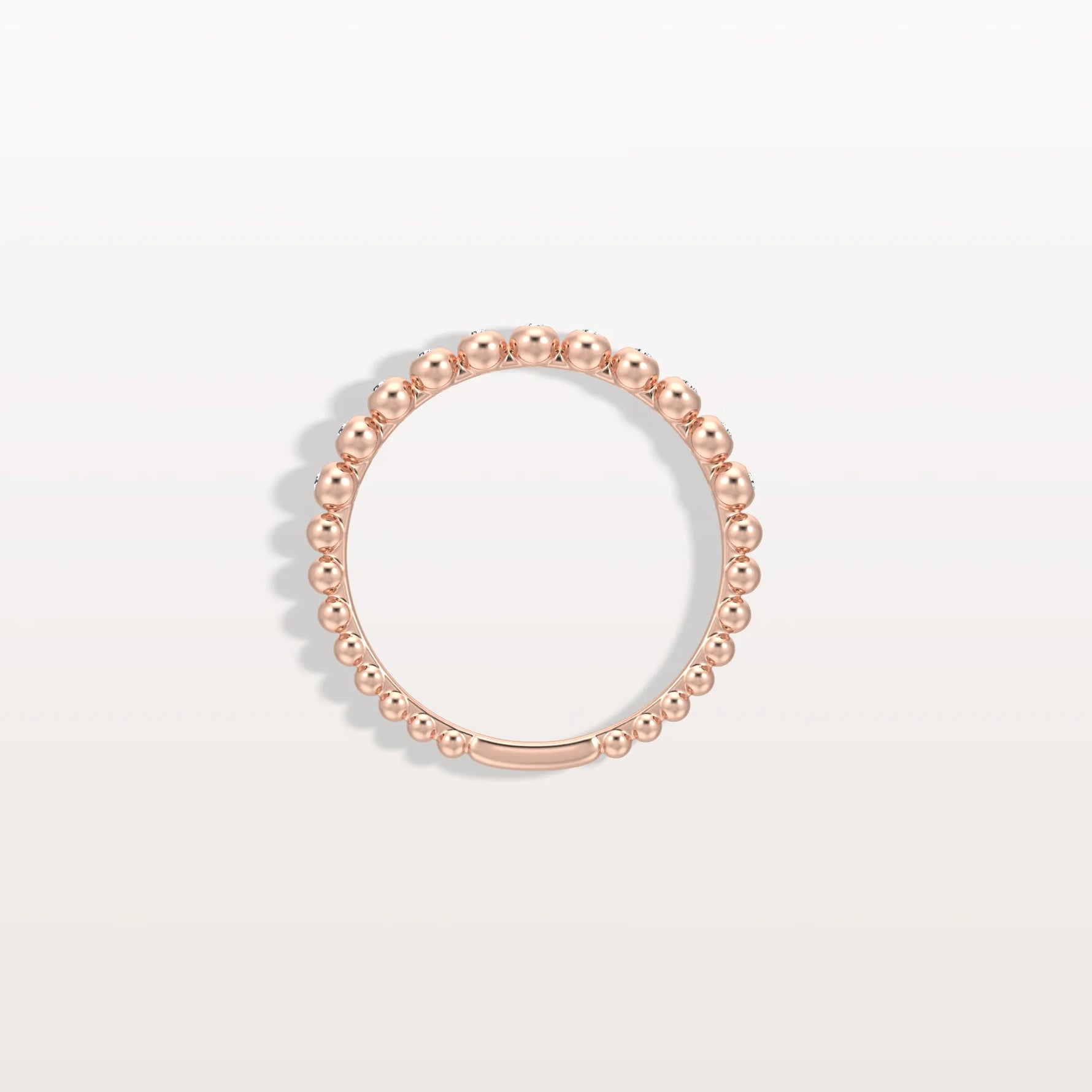 Half Eternity Lab Grown Diamond Ring In 14K Solid Gold/Platinum - Rings