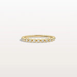 Half Eternity Lab Grown Diamond Ring In 14K Solid Gold/Platinum - Rings