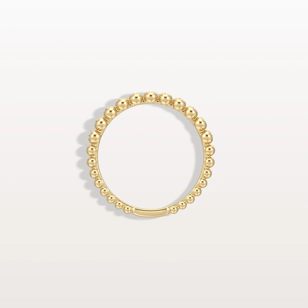 Half Eternity Lab Grown Diamond Ring In 14K Solid Gold/Platinum - Rings