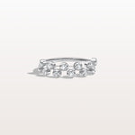 Lab Diamond Bubbles Bezel Seting Fashion Ring in 14K Solid Gold/Platinum - Rings