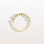 Lab Diamond Bubbles Bezel Seting Fashion Ring in 14K Solid Gold/Platinum - Rings