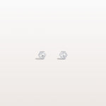 Bezel Set Lab Grown Diamond Studs in 14K Solid Gold - Earrings