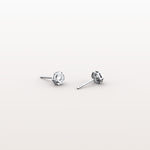 Lab Grown Diamond Hexagon Studs in 14K Solid Gold/Platinum - Earrings