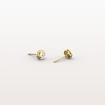 Lab Grown Diamond Hexagon Studs in 14K Solid Gold/Platinum - Earrings