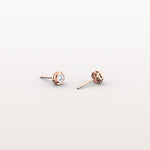 Lab Grown Diamond Hexagon Studs in 14K Solid Gold/Platinum - Earrings
