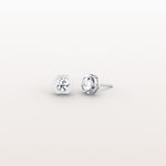 Bezel Lab Created Diamond 1CTW Stud Earrings in 14K Solid Gold - Earrings
