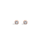 1CTW Radiant Cut Lab Diamond Octagon Stud Earring - Earrings