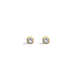 1CTW Radiant Cut Lab Diamond Octagon Stud Earring - Earrings