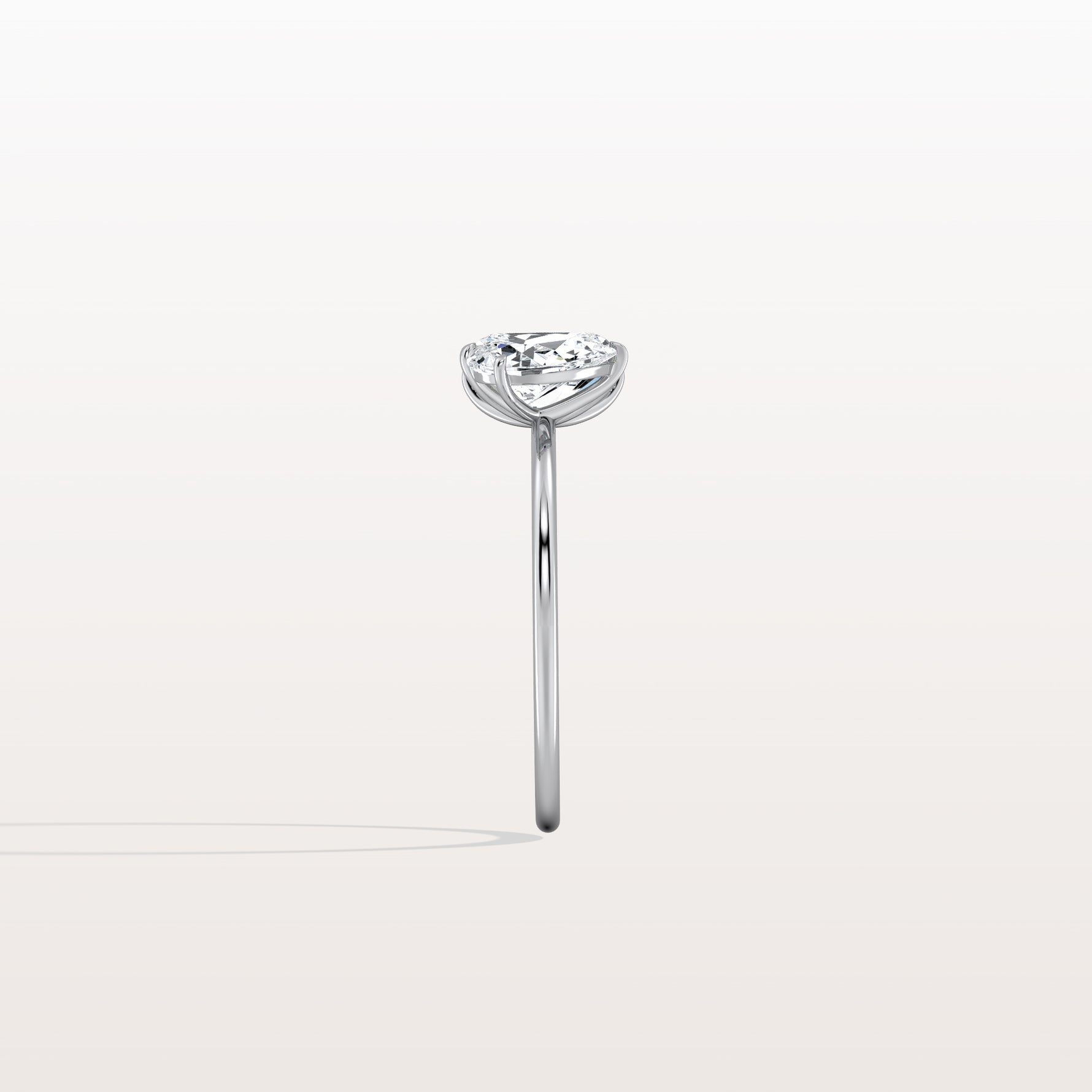 2CTW Lab Grown Diamond Toi Et Moi Engagement Ring In 14K Solid Gold/Platinum - Rings