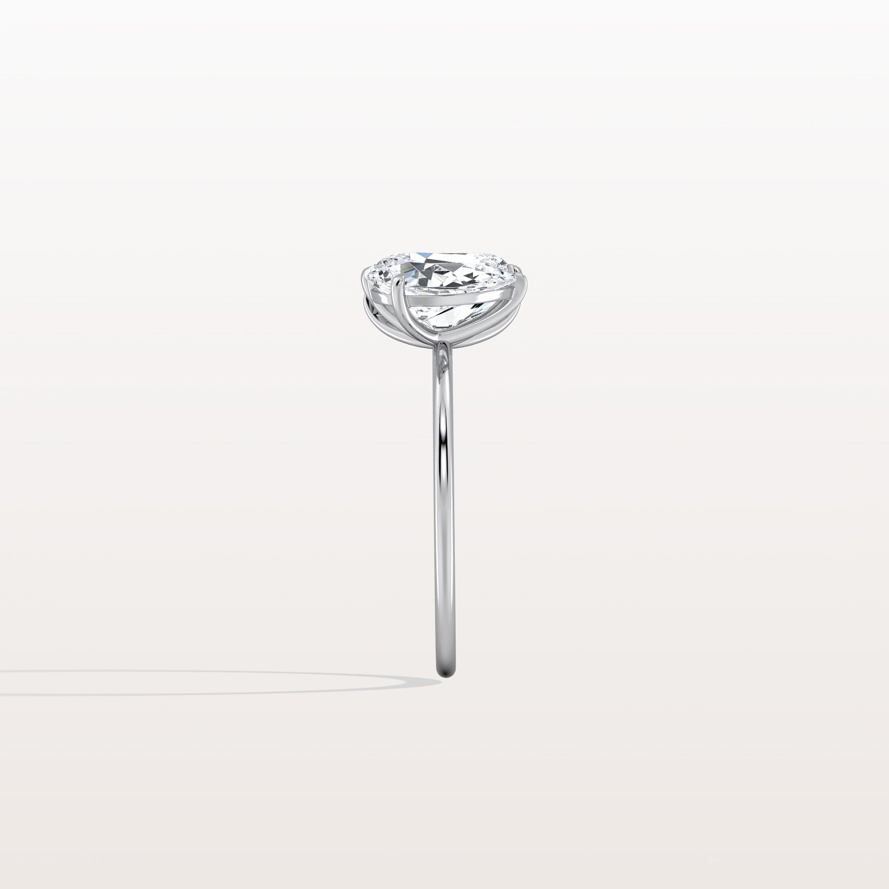 4CTW Lab Grown Diamond Toi Et Moi Engagement Ring In 14K Solid Gold/Platinum - Rings