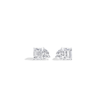 8CTW Lab Diamond Toi Et Moi Stud Earring - Earrings