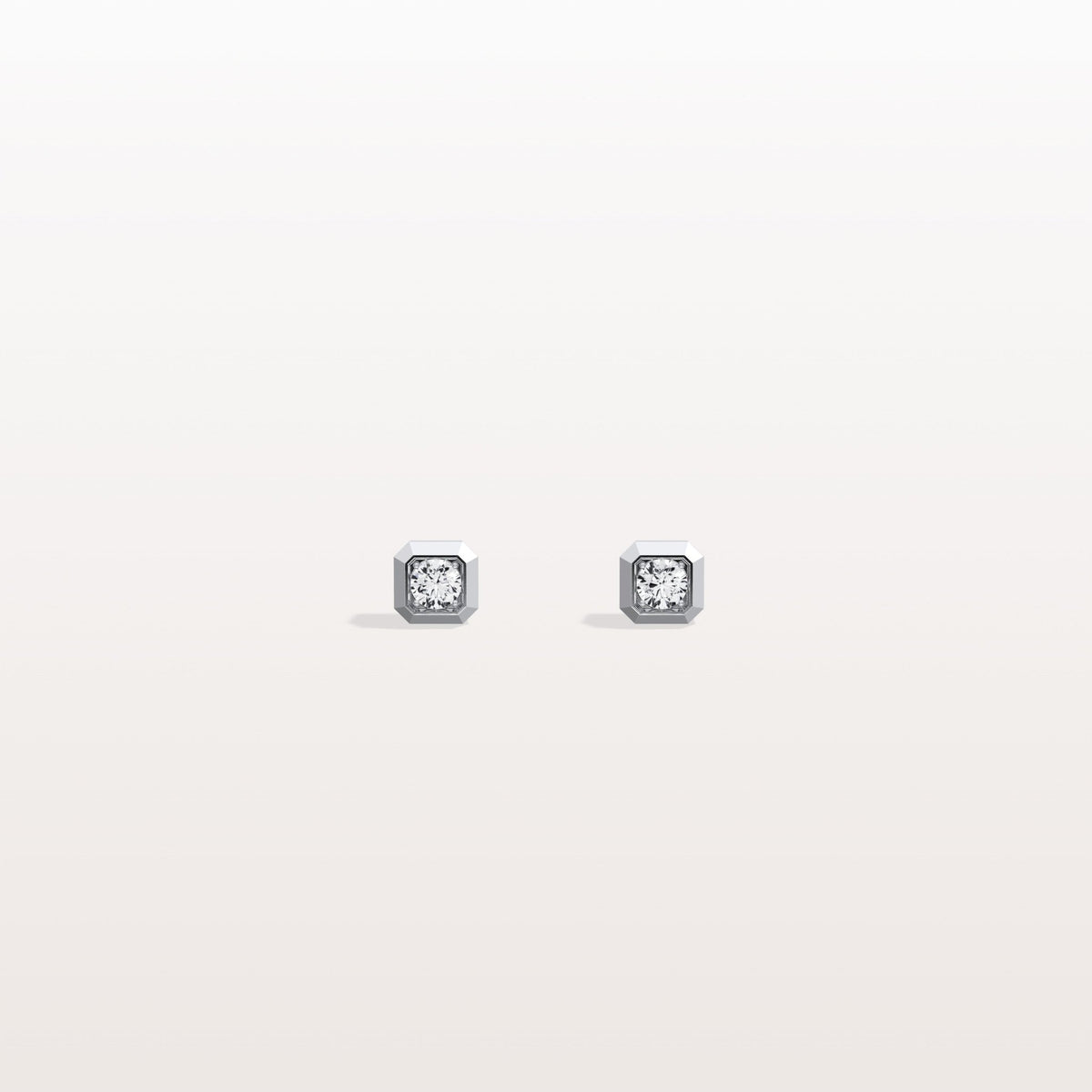 0.22CTW Lab Grown Diamond Octagon Shape Stud Earring - Earrings