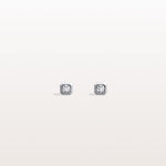 0.22CTW Lab Grown Diamond Octagon Shape Stud Earring - Earrings