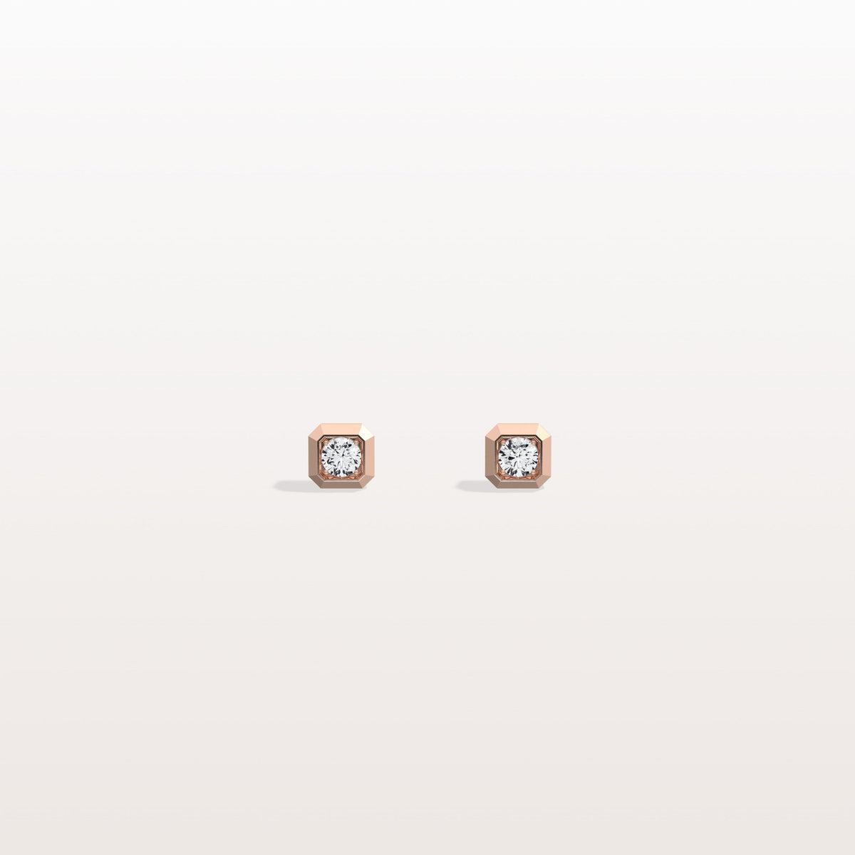 0.22CTW Lab Grown Diamond Octagon Shape Stud Earring - Earrings