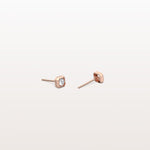 0.22CTW Lab Grown Diamond Octagon Shape Stud Earring - Earrings