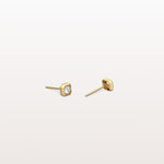 0.22CTW Lab Grown Diamond Octagon Shape Stud Earring - Earrings