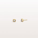 0.22CTW Lab Grown Diamond Octagon Shape Stud Earring - Earrings