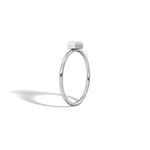 Hexagon Lab Grown Diamond Fashion Ring in 14K Solid Gold/Platinum - Rings