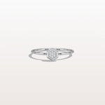 Lab Grown Diamond Hexagon Fashion Ring in 14K Solid Gold/Platinum - Rings