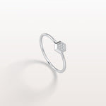 Lab Grown Diamond Hexagon Fashion Ring in 14K Solid Gold/Platinum - Rings