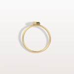 Lab Grown Diamond Hexagon Fashion Ring in 14K Solid Gold/Platinum - Rings