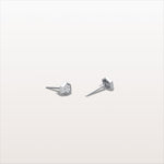Lab Grown Diamond Hexagon Stud Earring in 14K Solid Gold/Platinum - Earrings