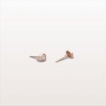 Lab Grown Diamond Hexagon Stud Earring in 14K Solid Gold/Platinum - Earrings