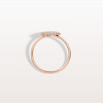 Lab Grown Milgrain Halo Cluster Ring in 14K Solid Gold/Platinum - Rings