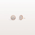 Lab Grown Diamond Push Back milgrain Stud Earring - Earrings