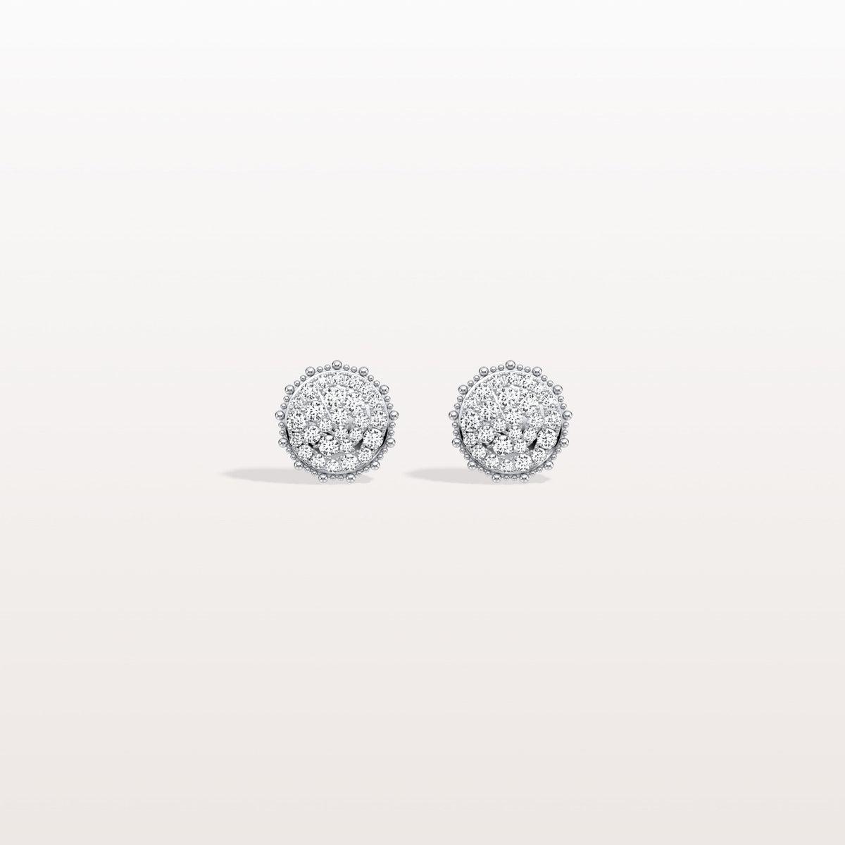 Lab Grown Diamond Push Back milgrain Stud Earring - Earrings